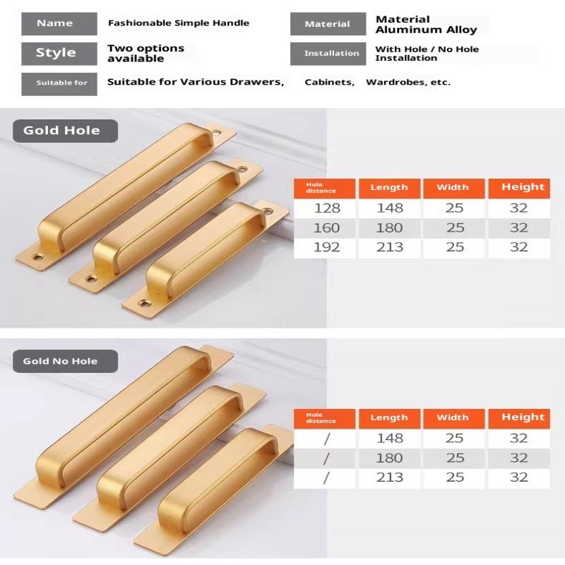 Window Lock Bar - Aluminum Alloy Drill-free Handle Glass Sliding