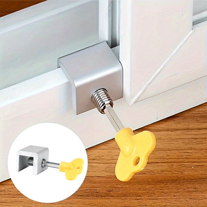 Window Lock Bar - 3Sets door and window limit clamp,