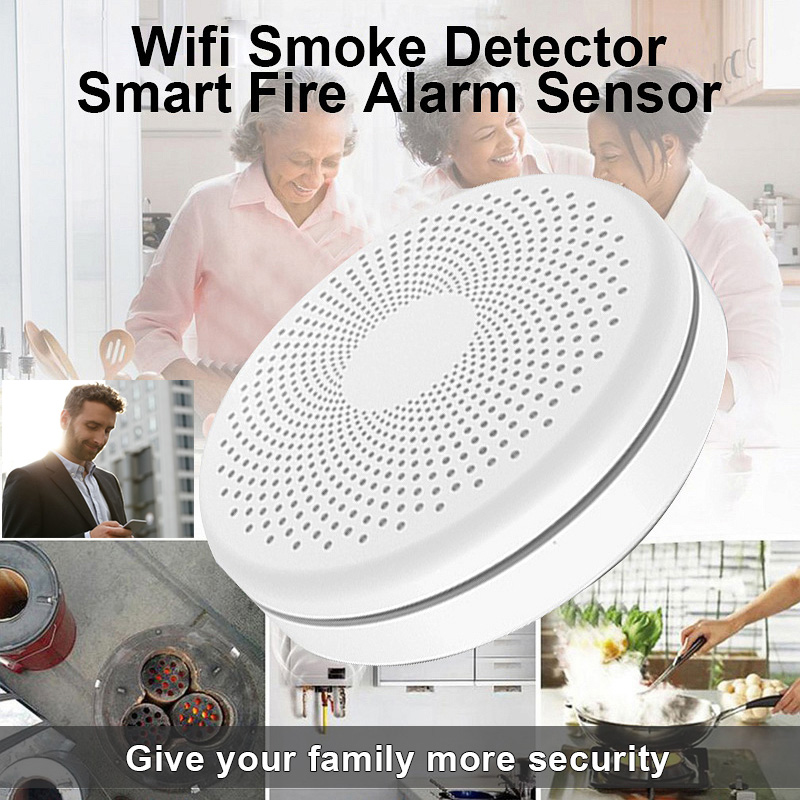 2 in 1 Version WiFi Tuya Smart - Smoke Detector Interconnected 리뷰 및 가격