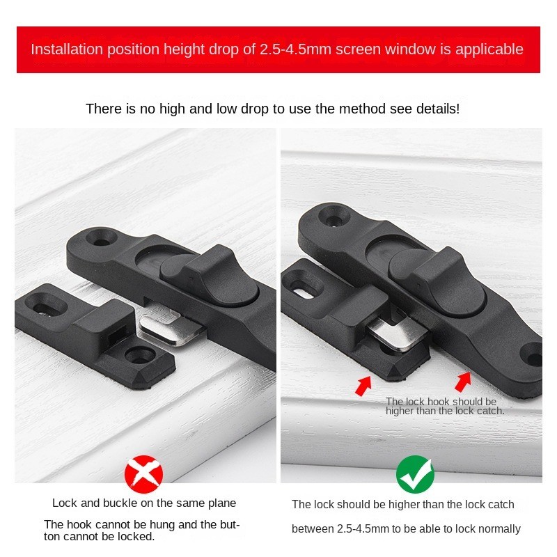 Spring Plastic Push-Pull Foldi - Window Lock Bar 리뷰 및 가격