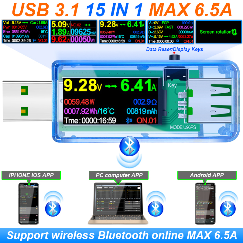 15 IN 1 USB 3.1 Tester DC Digi - Co Detector Plug 리뷰 및 가격