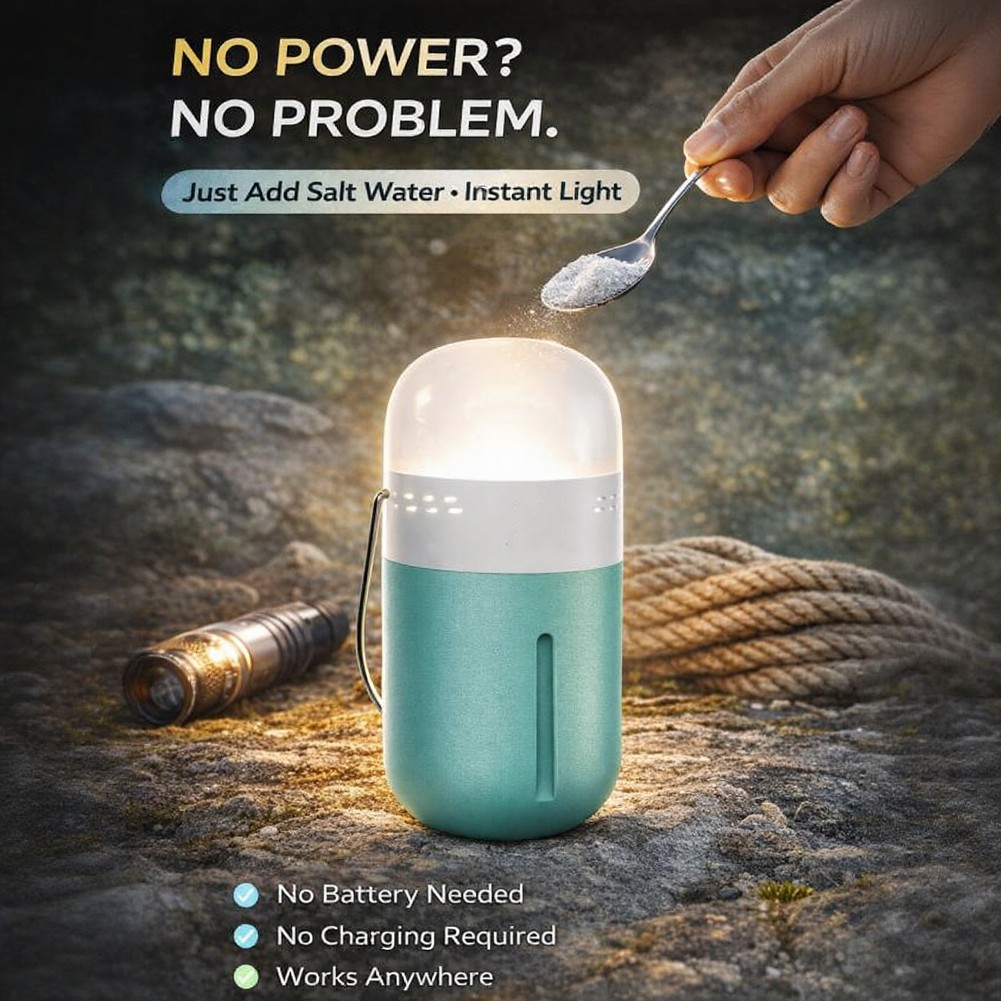 Portable Saline Lamp Compact 6 - Power Outage Light 리뷰 및 가격