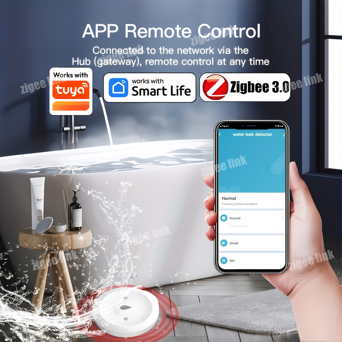 ZigBee 3.0 Water Sensor Smart  - Water Alarm Sensor 리뷰 및 가격