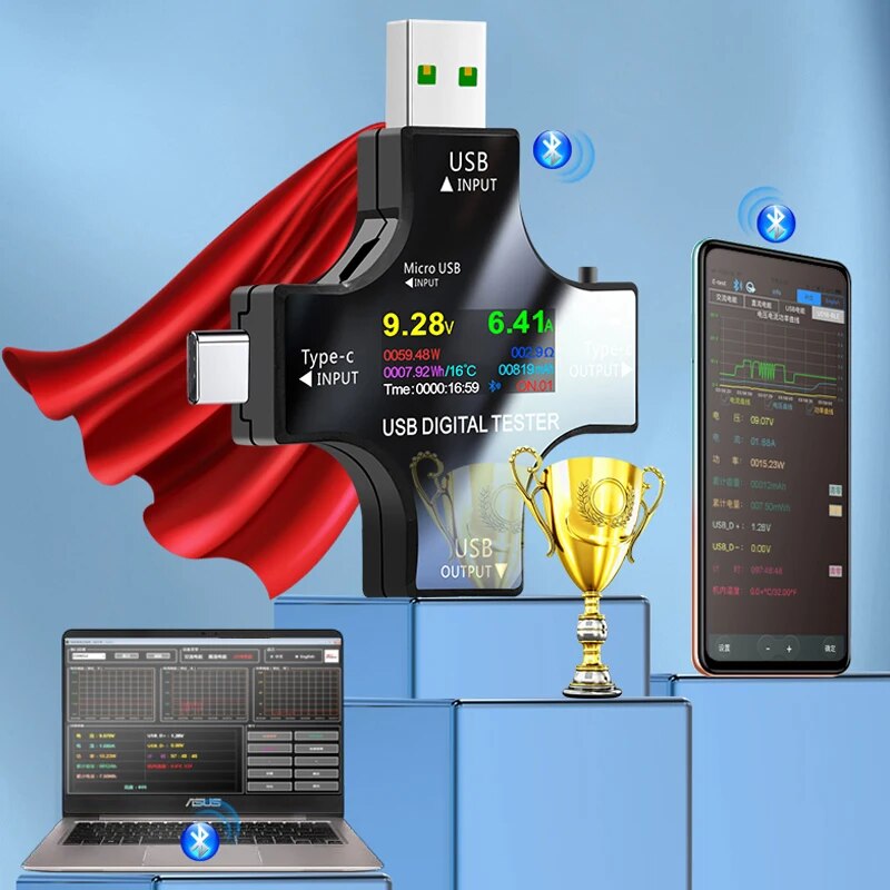 USB Tester DC Type-C PD Digita - Co Detector Plug 리뷰 및 가격