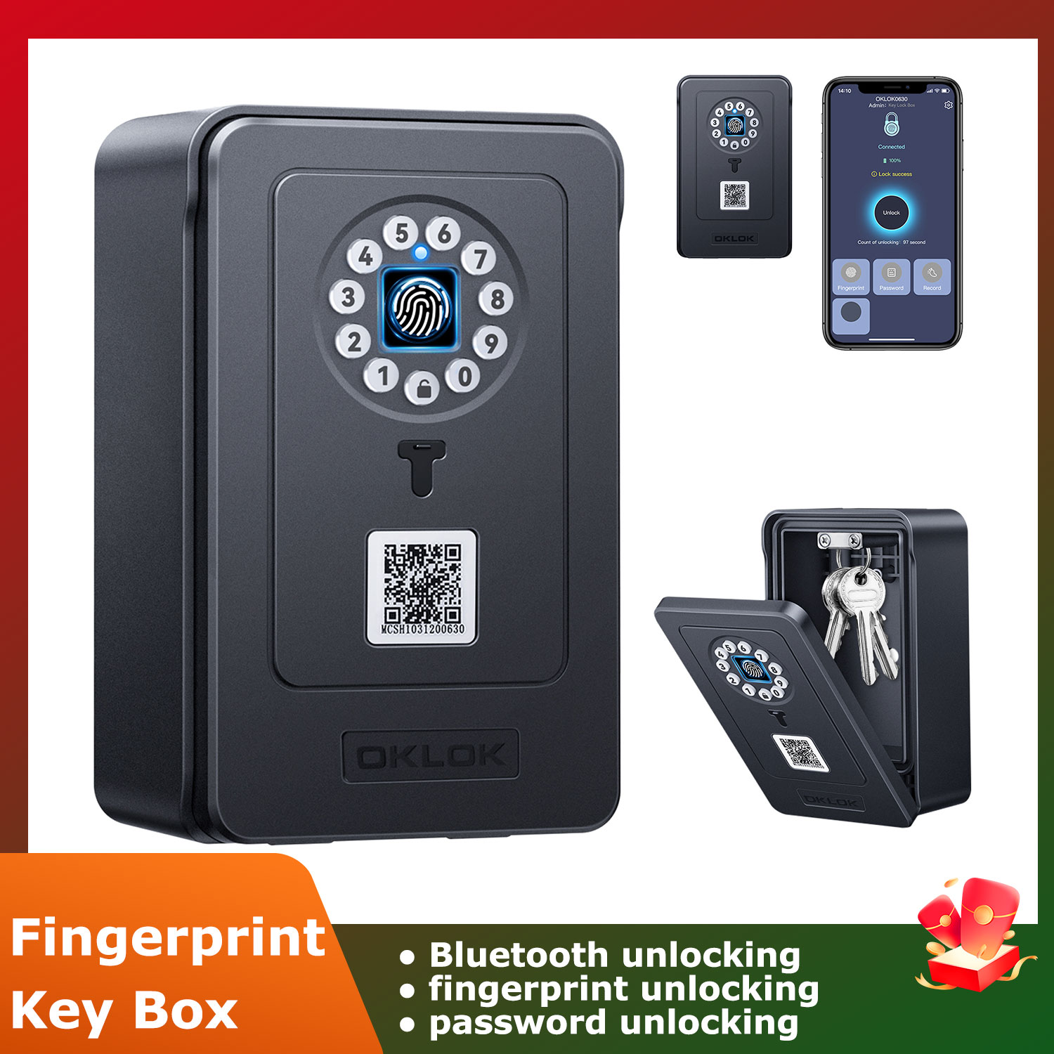 Wireless Smart lock Box Blueto - Lockbox Key Secure 리뷰 및 가격