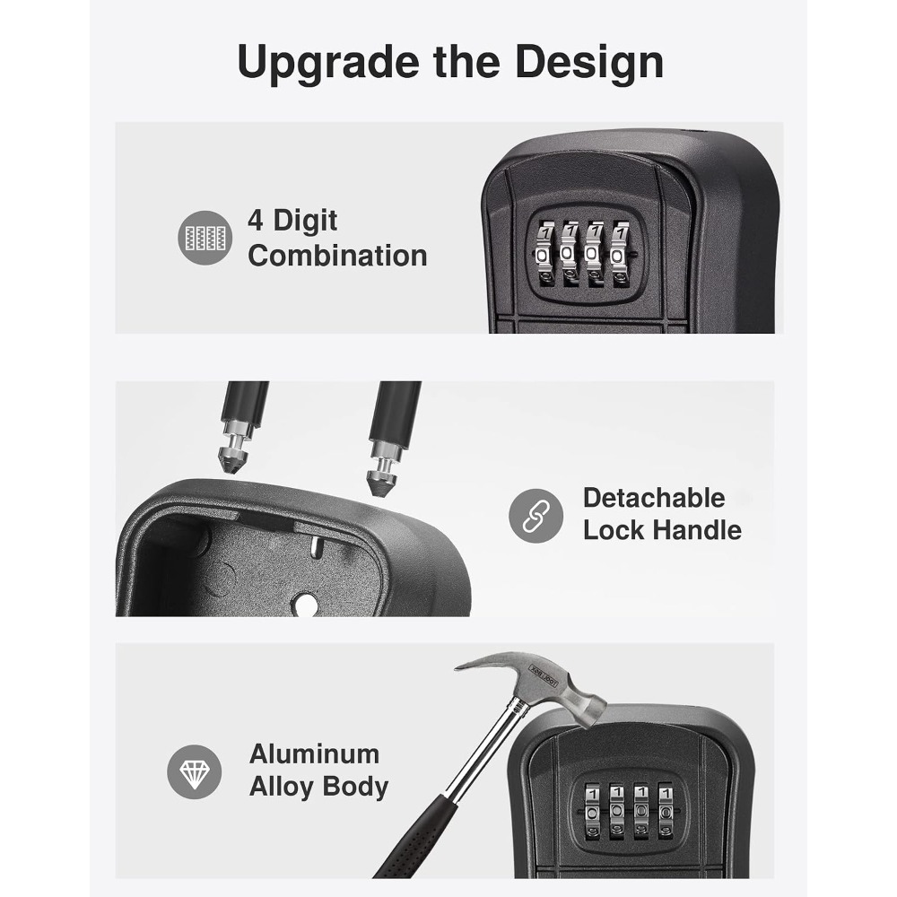 Key Lock Box, Portable Combina - Lockbox Key Secure 리뷰 및 가격