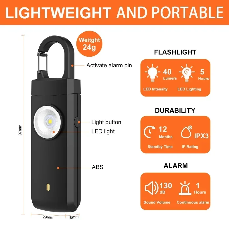 Self Defense LED Flashlight US - Personal Alarm Keychain 리뷰 및 가격