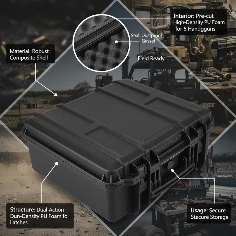 Gun Storage Box 15 x 12 x 10 I - Lockbox Key Secure 리뷰 및 가격