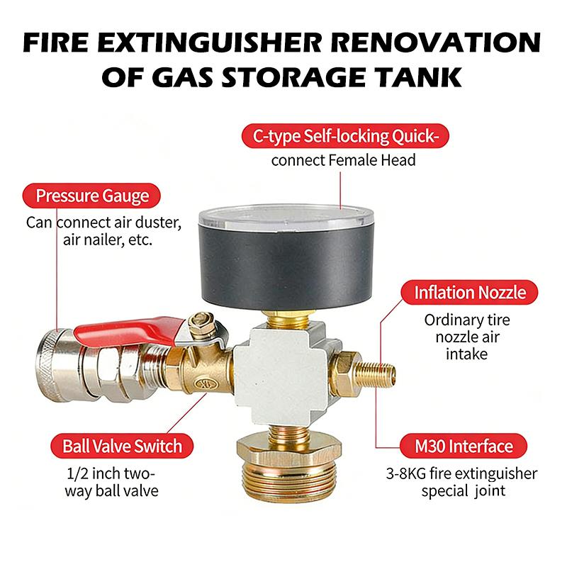 Small Air Tank Pressure Adapte - Fire Extinguisher Small 리뷰 및 가격
